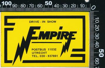 Sticker: Drive-in Show Empire - Utrecht beschikbaar voor biedingen