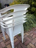 Hartman stapel tuinstoelen, wit, kunstof, Ophalen, Gebruikt, Kunststof, Stapelbaar
