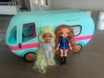Camper met 2 grote poppen, Kinderen en Baby's, Speelgoed | Poppen, Ophalen, Gebruikt, Overige typen