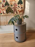Kartell Componibili Nachtkastje - Zilver Grijs, Huis en Inrichting, Ophalen, Minder dan 50 cm, Gebruikt, Minder dan 100 cm