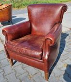 Schapenleren Muylaert fauteuil klassiek + BEZORGING GRATIS, Huis en Inrichting, Fauteuils, Gebruikt, ., Chesterfield, Ophalen of Verzenden
