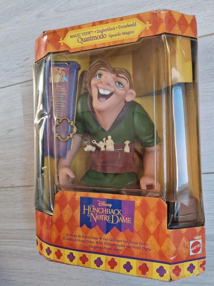 1995 mattel magic view quasimodo walt disney pop mint moc, Verzamelen, Disney, Zo goed als nieuw, Beeldje of Figuurtje, Overige figuren