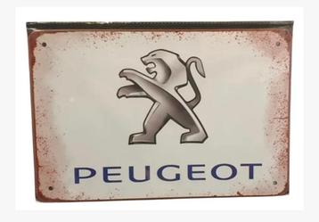 Peugeot Metalen Bord - 20x30cm beschikbaar voor biedingen