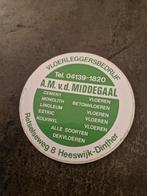 3799 Sticker Vloerleggersbedrijf A.M v.d. Middengadl, Ophalen of Verzenden, Zo goed als nieuw