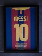 Ingelijste poster, Lionel Messi FC Barcelona 2010-2011, Ophalen of Verzenden, Nieuw, Clubaccessoires