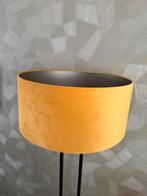 Velours lampenkap – okergeel / mosterdgeel, Overige kleuren, 25 tot 50 cm, Rond, Ophalen of Verzenden