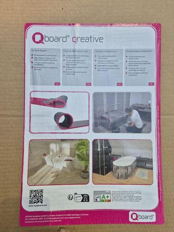 Qboard Qreative bouwplaat flexibel waterbestendig 130x60cm beschikbaar voor biedingen