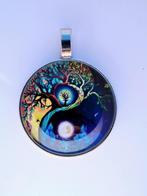 hanger Yin Yang life tree donkerblauw, Ophalen of Verzenden, Blauw