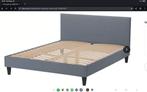 Ikea Sabovik bed 160x200 - Grijs, Huis en Inrichting, Ophalen, Gebruikt, Tweepersoons, 200 cm