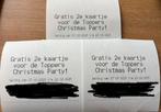 Toppers Christmas Party 2e kaartje gratis Etos voucher, Drie personen of meer