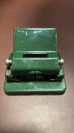 Vintage groen metalen Leitz perforator no. 18 jaren 60.558, Antiek en Kunst, Ophalen of Verzenden