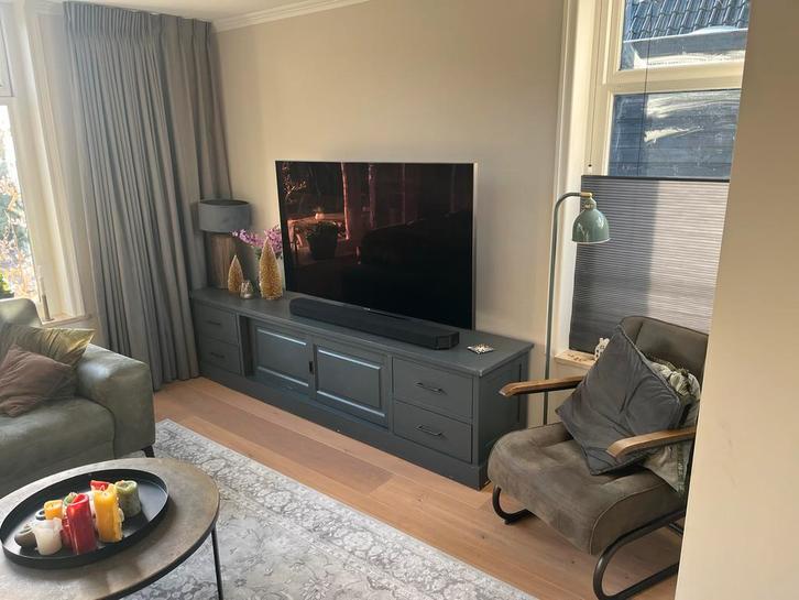 Groot TV meubel - 250x50x63 cm, Huis en Inrichting, Kasten | Televisiemeubels, Gebruikt, Minder dan 100 cm, 200 cm of meer, 50 tot 75 cm