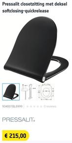 Nieuwe Pressalit wc bril zwart, Minder dan 50 cm, Overige typen, Nieuw, Ophalen of Verzenden