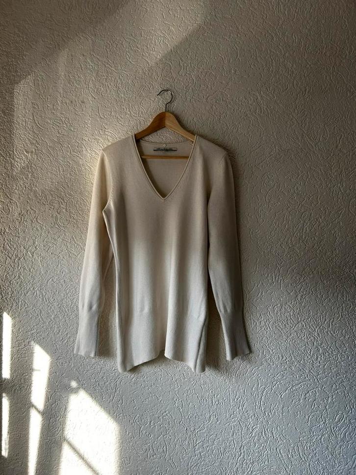 Off white trui Erny van Reijmersdal (L), Kleding | Dames, Truien en Vesten, Zo goed als nieuw, Maat 42/44 (L), Wit, Ophalen of Verzenden