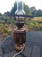 Bijzondere antieke omgebouwde werkende petroleum lamp, Antiek en Kunst, Ophalen