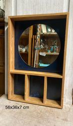 Vintage Deens spiegelwandkastje, Ophalen of Verzenden
