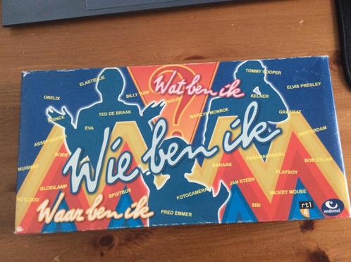 Wie ben ik. vintage gezelschapsspel door Endemol. 1995, Hobby en Vrije tijd, Gezelschapsspellen | Kaartspellen, Gebruikt, Ophalen of Verzenden