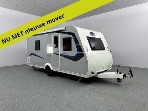 Caravelair Antares Titanium 455 Anniversary Mover Zakluifel, Caravans en Kamperen, Caravans, Bedrijf, Rondzit, Caravelair, Vast bed