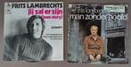 2x Singletjes 45 toeren FRITS LAMBRECHTS, Gebruikt, 7 inch, Single, Ophalen of Verzenden