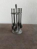 Tinnen lepel carrousel inclusief lepeltjes, Antiek en Kunst, Antiek | Tin, Ophalen of Verzenden