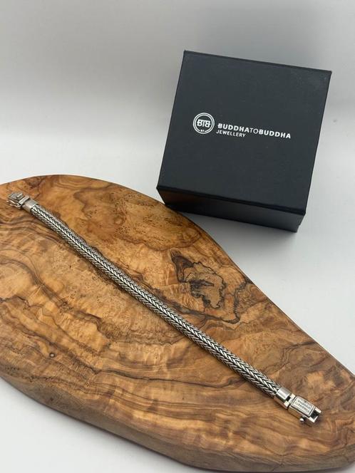 “ELLEN” buddha to buddha 24cm, maat: G+ “GEPOLIJST”, Sieraden, Tassen en Uiterlijk, Armbanden, Zo goed als nieuw, Zilver, Zilver