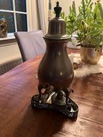 Prachtige tinnen koffie/thee kan en brander set, Antiek en Kunst, Antiek | Tin, Ophalen of Verzenden