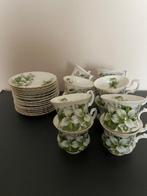 12 kop en schotels van Royal Albert Trillium groen, Ophalen