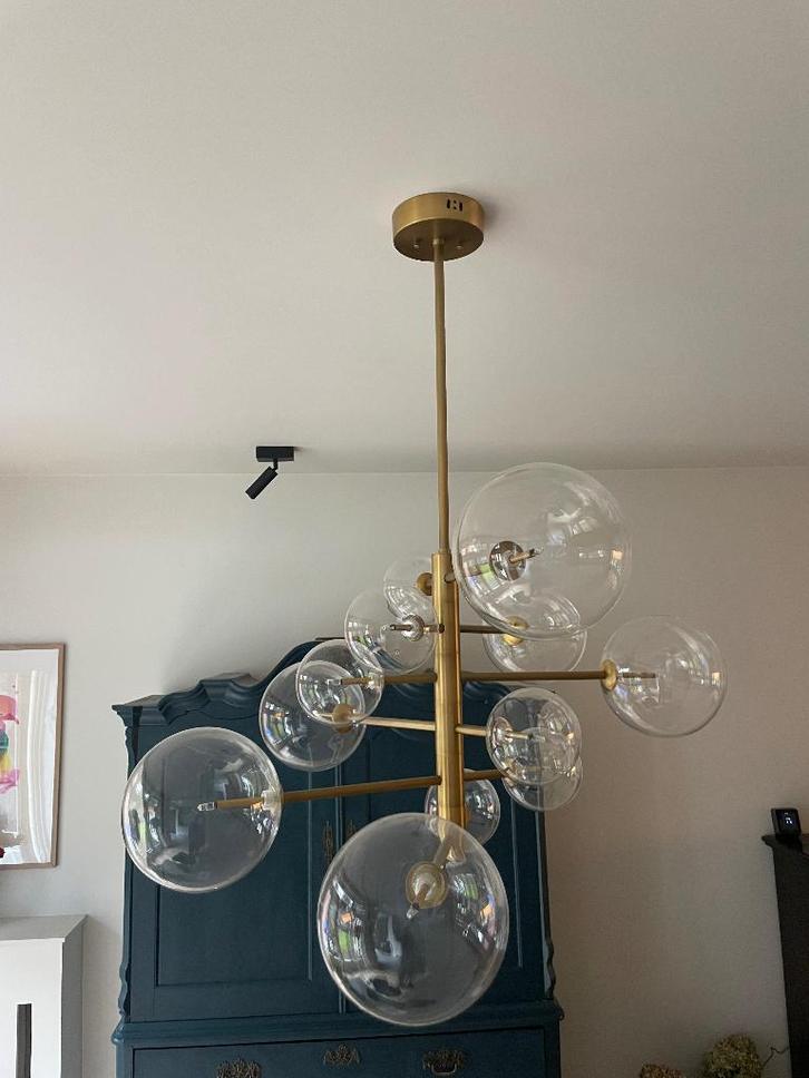 Eichholtz Argento S hanglamp NIEUW, Huis en Inrichting, Lampen | Hanglampen, Nieuw, 75 cm of meer, Glas, Ophalen