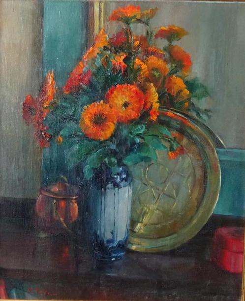 Alphonse Rodier (1891-1978) Elzas Frankrijk - stilleven, Antiek en Kunst, Kunst | Schilderijen | Klassiek, Ophalen