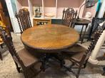 Antieke Eetkamertafel met Stoelen, Antiek en Kunst, Antiek | Meubels | Tafels, Ophalen
