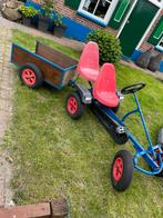 Skelter met aanhanger en duozit., Kinderen en Baby's, Speelgoed | Buiten | Skelters, Ophalen, Zo goed als nieuw, Berg, Met kar of aanhanger