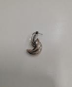 Vintage 925 zilveren Huggie hoop oorbellen, Ophalen of Verzenden, Zo goed als nieuw, Knopjes of Stekers, Zilver