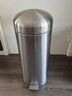Brabantia pedaalemmer RVS, Huis en Inrichting, Woonaccessoires | Prullenbakken, Ophalen, Gebruikt, Met pedaal, 50 tot 75 cm
