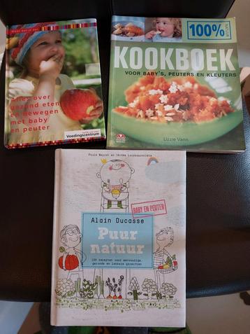 3x kook en voedingsboeken voor babies en kinderen
