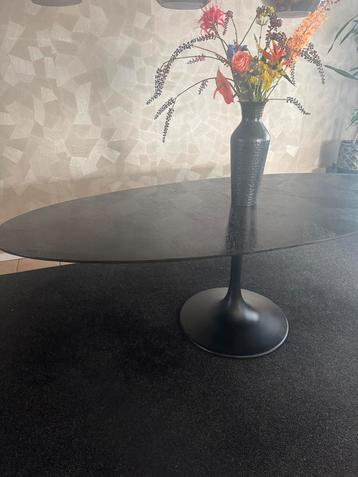 Chique Eettafel Blax van Richmond zwart ovaal6 tot 8 pers.  beschikbaar voor biedingen