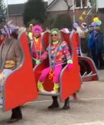 Achtbaankarren-kostuum, loopgroep carnaval, Kleding | Dames, Carnavalskleding en Feestkleding, Ophalen, Gedragen, Carnaval