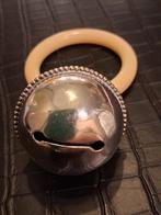 Vintage Zilveren Rammelaar met Ring, Ophalen of Verzenden, Gebruikt, Rammelaar, Met geluid