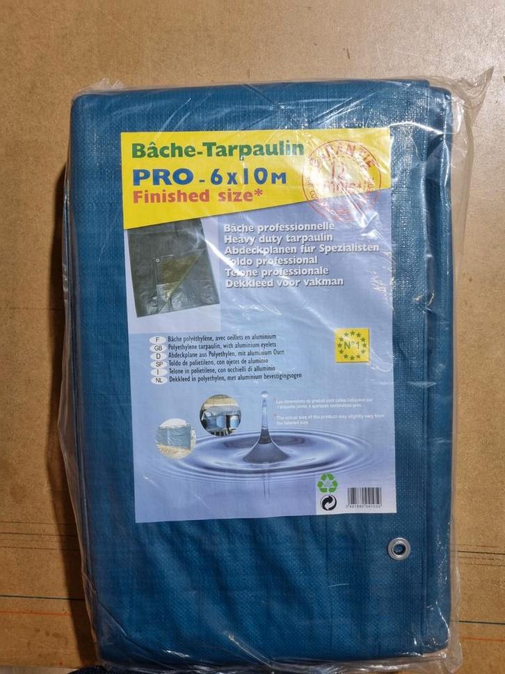 Afdekzeil Pro 6x10m - Nieuw in verpakking, Doe-het-zelf en Verbouw, Zeil en Folie, Nieuw, Zeil, 15 m² of meer, Ophalen