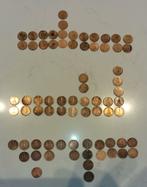 Set bronzen 1 cent munten incl 2x 1966 'large date', Postzegels en Munten, Munten | Nederland, Ophalen of Verzenden, Koningin Juliana