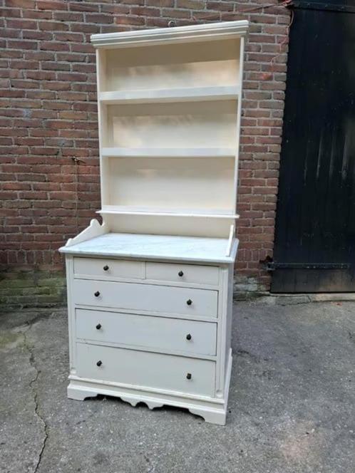 Oude antieke grenen commode wastafel ladenkast keukenkast, Huis en Inrichting, Kasten | Buffetkasten, Gebruikt, Minder dan 100 cm