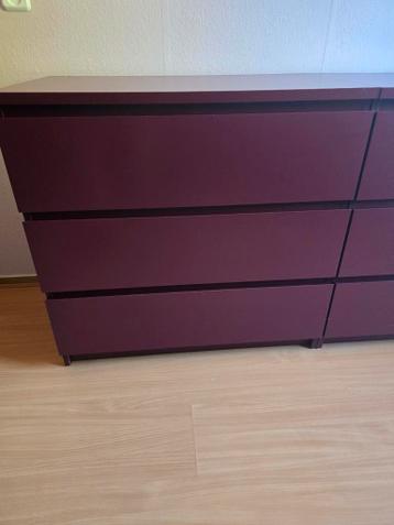 malm ikea 3 ladenkast 2 stuks - afbeelding 3