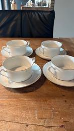 4 soepkommen met bordjes Königl pr Tettau, Antiek en Kunst, Ophalen