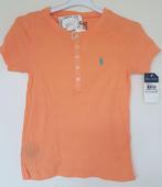 Lichtoranje Ralph Lauren shirt maat 110 *NIEUW* (5519) a, Nieuw, Ralph Lauren, Meisje, Ophalen of Verzenden