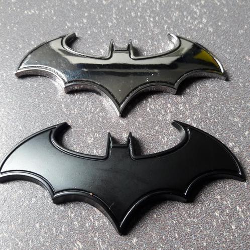 Batman 3D chroom zwart metalen logo badge embleem sticker, Auto diversen, Autostickers, Ophalen of Verzenden