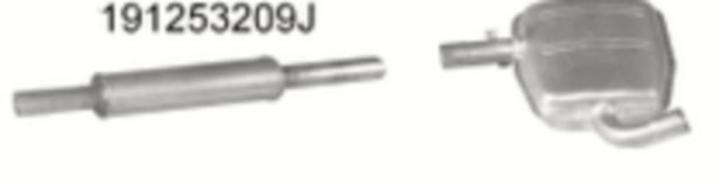 Uitlaat VW Corrado 1.8, Auto diversen, Overige Auto diversen, Verzenden