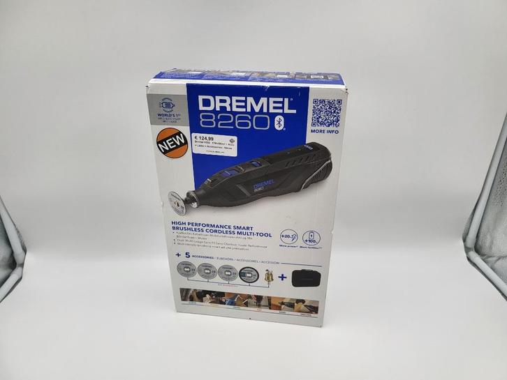 Dremel 8260-5 Multitool + Accu + Lader + Accessoires | Nieuw, Doe-het-zelf en Verbouw, Schaafmachines, Nieuw, Accu, Ophalen of Verzenden