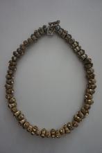 Otazu ketting goud kleurig (tonnetjes), Sieraden, Tassen en Uiterlijk, Kettingen, Overige materialen, Met strass, Ophalen of Verzenden