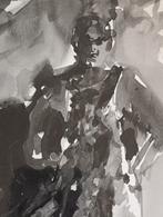 Aquarel 'Johnny' van Maarten van Dreven foto Jan Snoek, Antiek en Kunst, Kunst | Tekeningen en Foto's, Ophalen of Verzenden