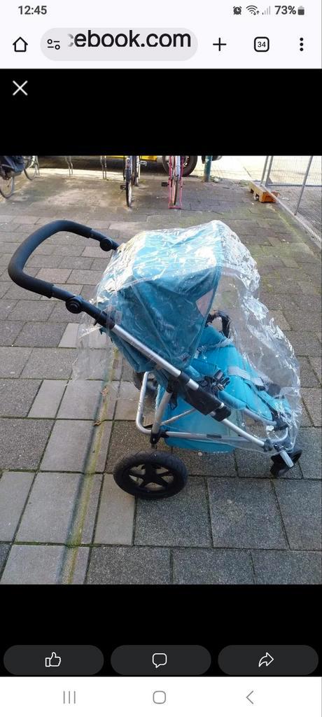 Combi kinderwagen, Kinderen en Baby's, Buggy's, Gebruikt, Regenhoes, Zonnekap, Ophalen
