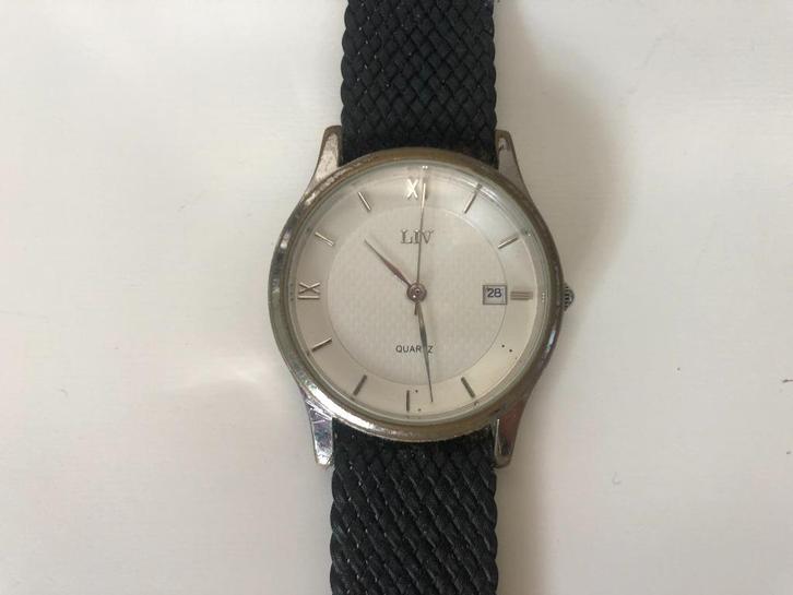 D252 Antiek Herenhorloge polshorloge LIV Quartz, Sieraden, Tassen en Uiterlijk, Horloges | Antiek, Polshorloge, Overige merken
